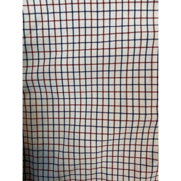 Ralph Lauren Men’s Button Down Long sleeve Shirt White Red Blue Checked Medium - Picture 3 of 4